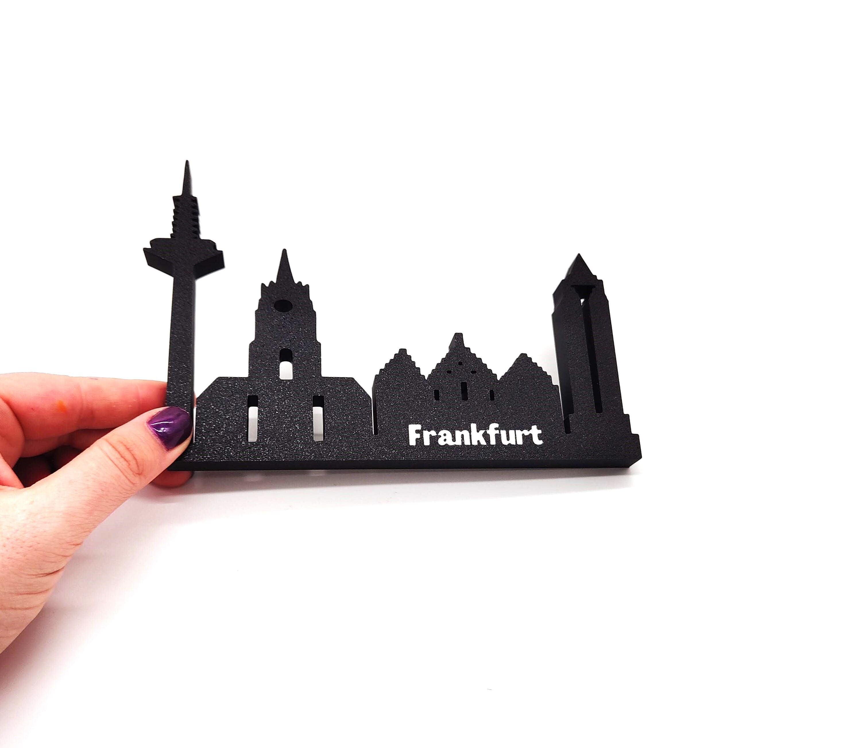 Frankfurt Skyline Decor – A Must-Have Piece, Ideal for Adding a Touch of Frankfurt's Iconic Landmarks to Your Home or Office Decor